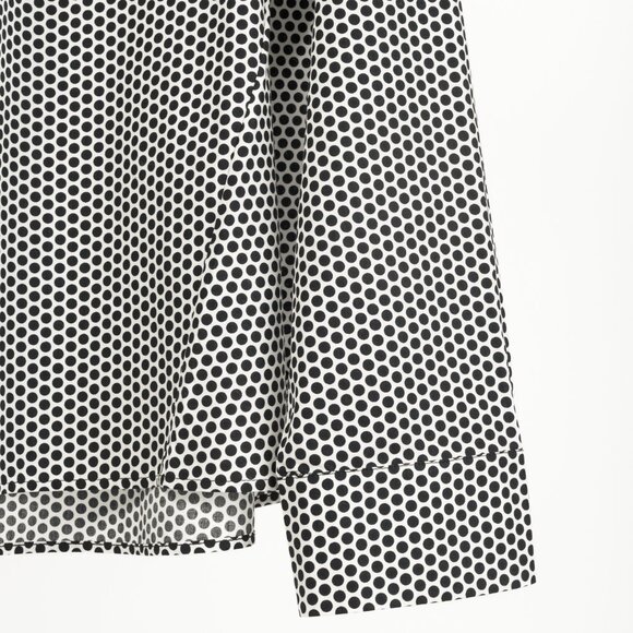 Akris Punto White & Black Polka-Dot Cotton Buttoned Shirt - Picture 5 of 9